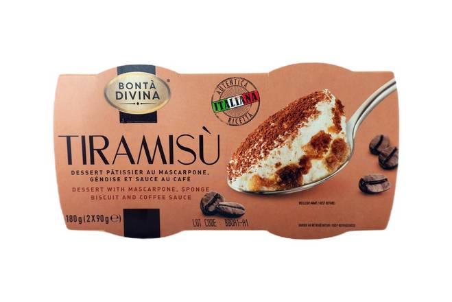 Bonta divina · Tiramisu (180GR) - Tiramisu (2 x 90 g)