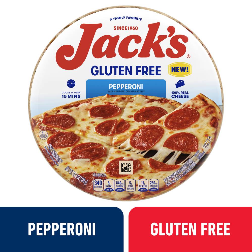 Jack's Gluten Free Crust Pepperoni Frozen Pizza