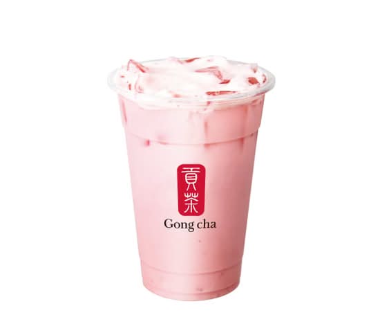 Fresa Green Milk Tea