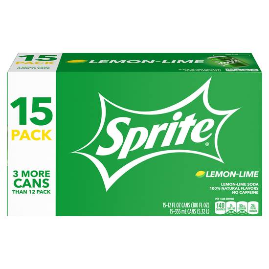 Sprite Soda (15 pack, 12 fl oz) (lemon-lime)