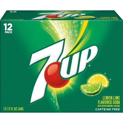 7 Up Caffeine-Free Lemon Lime Flavored Soda (12 pack, 12 fl oz)