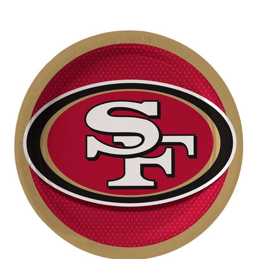 San Francisco 49ers Dessert Plates 18ct