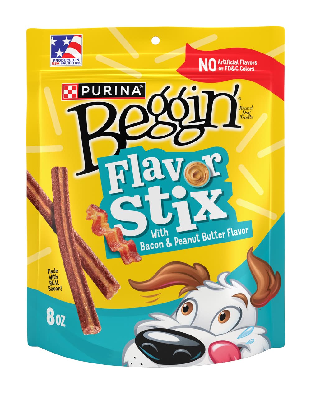 Purina Beggin' Stix Dog Chew, Bacon-Peanut Butter (8 oz)