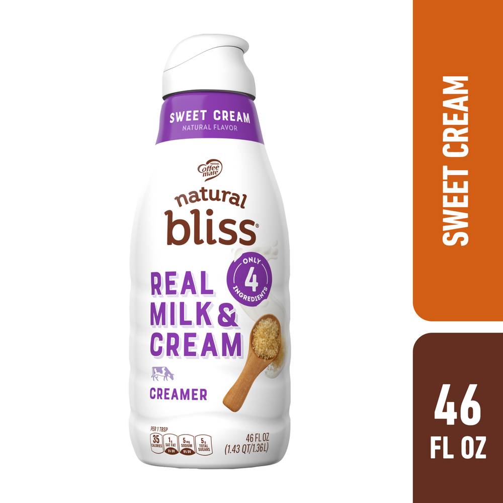 Coffee Mate Natural Bliss Sweet Cream Flavored Creamer (46 fl oz)