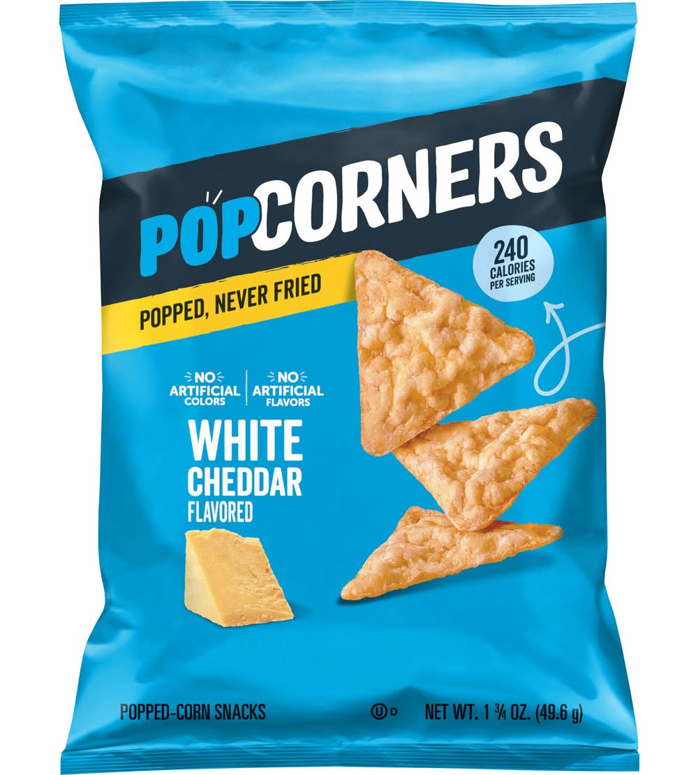 PopCorners Popped-Corn Snacks, White Cheddar (1.8 oz)