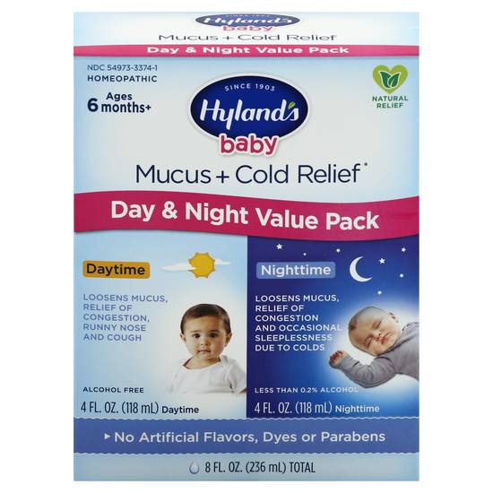 Hyland's Baby Day & Night Mucus + Cold Relief pack
