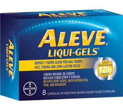 Pastilla Anelgésica Liqui-Gels Aleve 8 Un