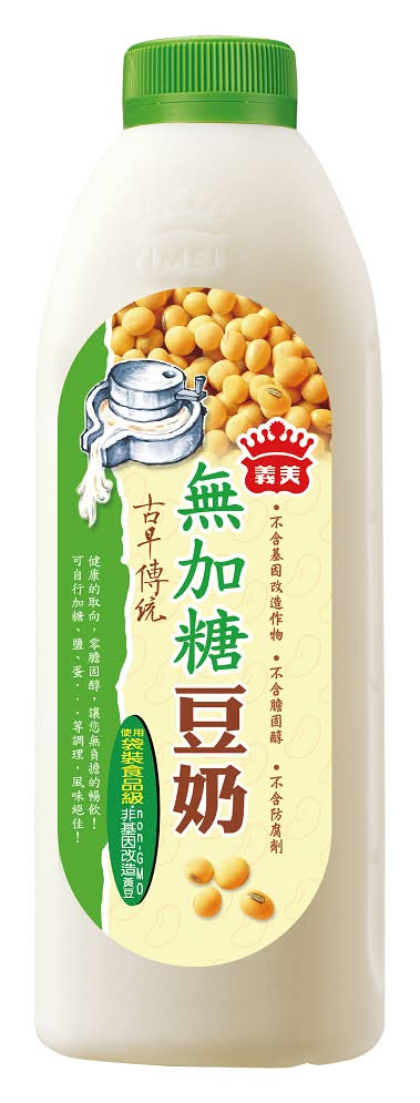 義美無加糖豆奶1000ml※實際到貨效期約4天以上 <1000ml毫升 x 1 x 1Bottle瓶>