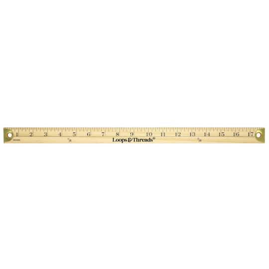 Loops & Threads 18" Wooden Ruler