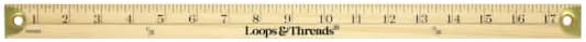 Loops & Threads 18" Wooden Ruler