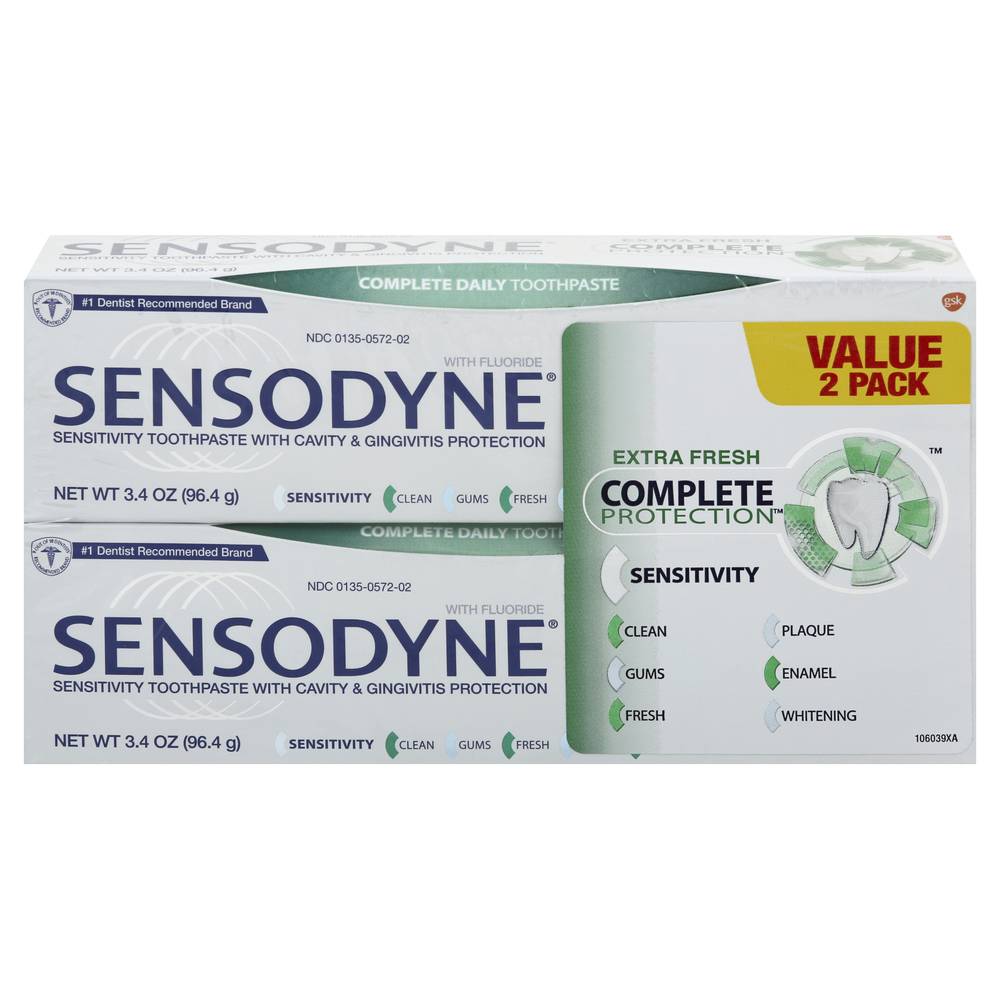 Sensodyne Extra Fresh Complete Protection Sensitive Toothpaste (3.4 oz)