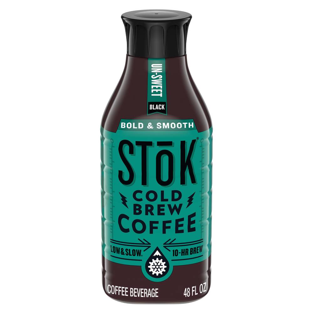 STōK Un-Sweet Black Cold Brew, Coffee (48 fl oz)