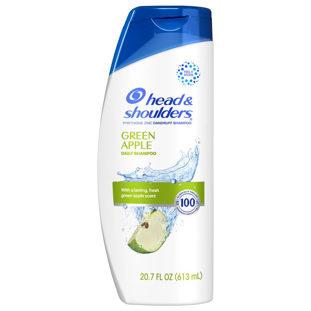 Head & Shoulders Anti-Dandruff Treatment Shampoo, Green Apple (20.7 fl oz)