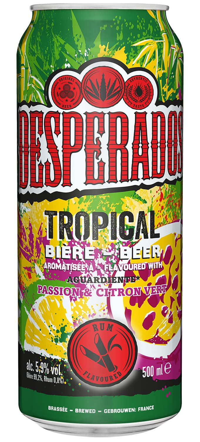 Desperados - Bière aromatisée aux fruits, passion & citron vert (500ml)