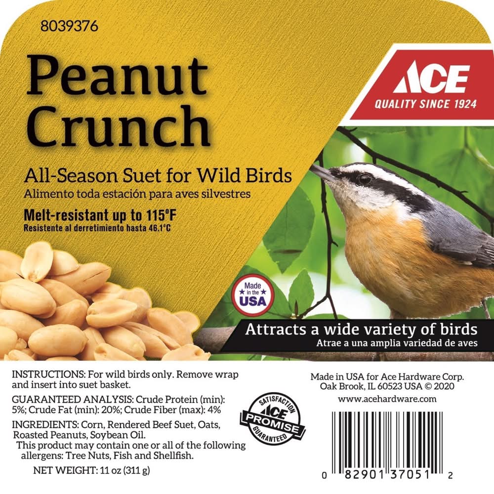 ACE Peanut Crunch Suet 11 Oz