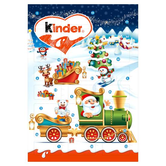 Kinder Chocolate, Chocolate Santa Minis Advent Calendar (24 pack)