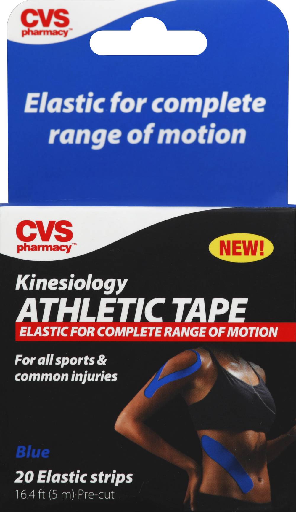 CVS Pharmacy Pharmacy Kinesiology Athletic Tape, Blue (20 ct)