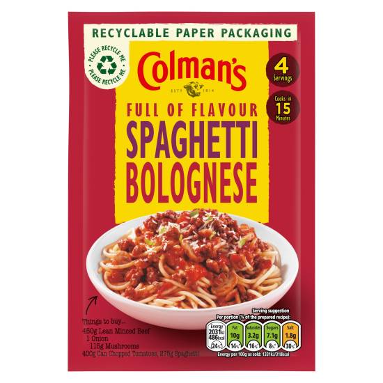 Colman's Spaghetti Bolognese Recipe Mix 44 g