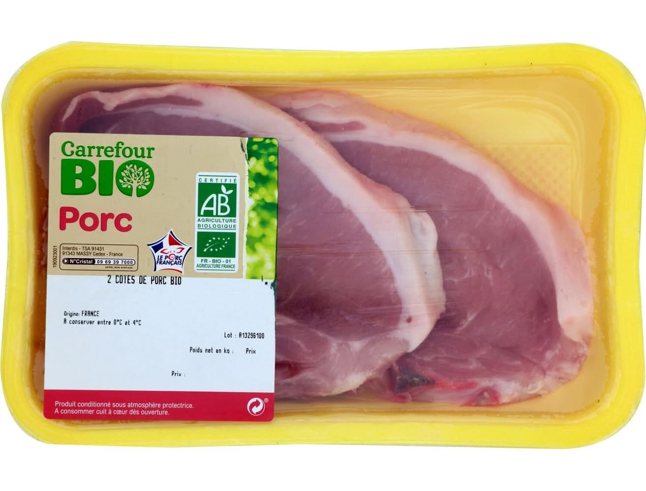 Carrefour Bio - Côtes de porc (2)