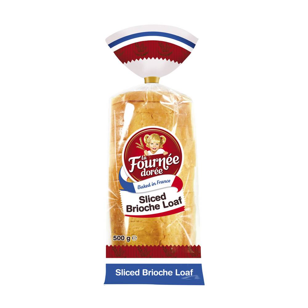 La Fournee Doree Brioche Loaf Sliced 500g