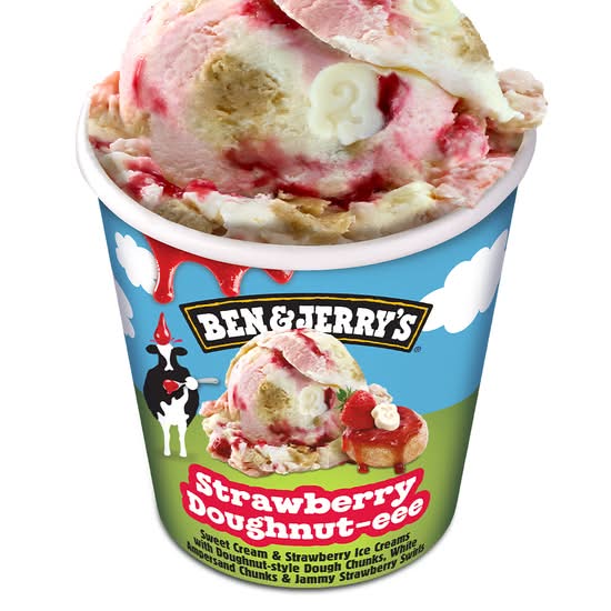 Glace Ben & Jerry’s Strawberry Doughnut-eee - 465 ml
