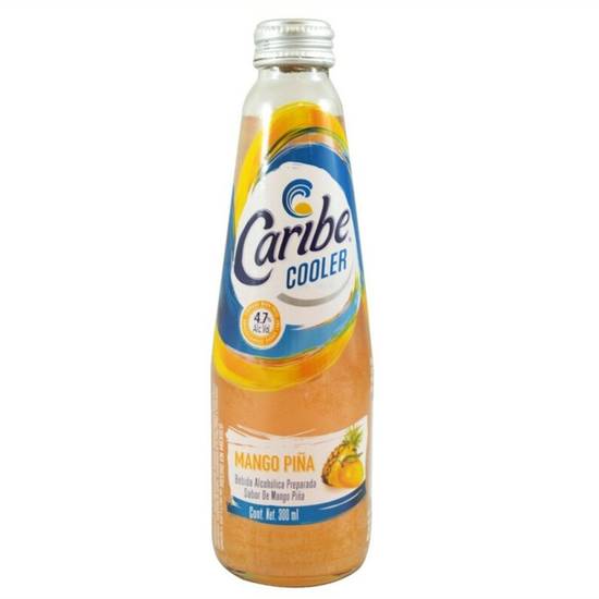 Caribe cooler bebida alcohólica sabor mango-piña (300 ml)