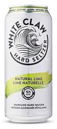 White Claw Sparkling Hard Seltzer, Natural Lime (473 ml)