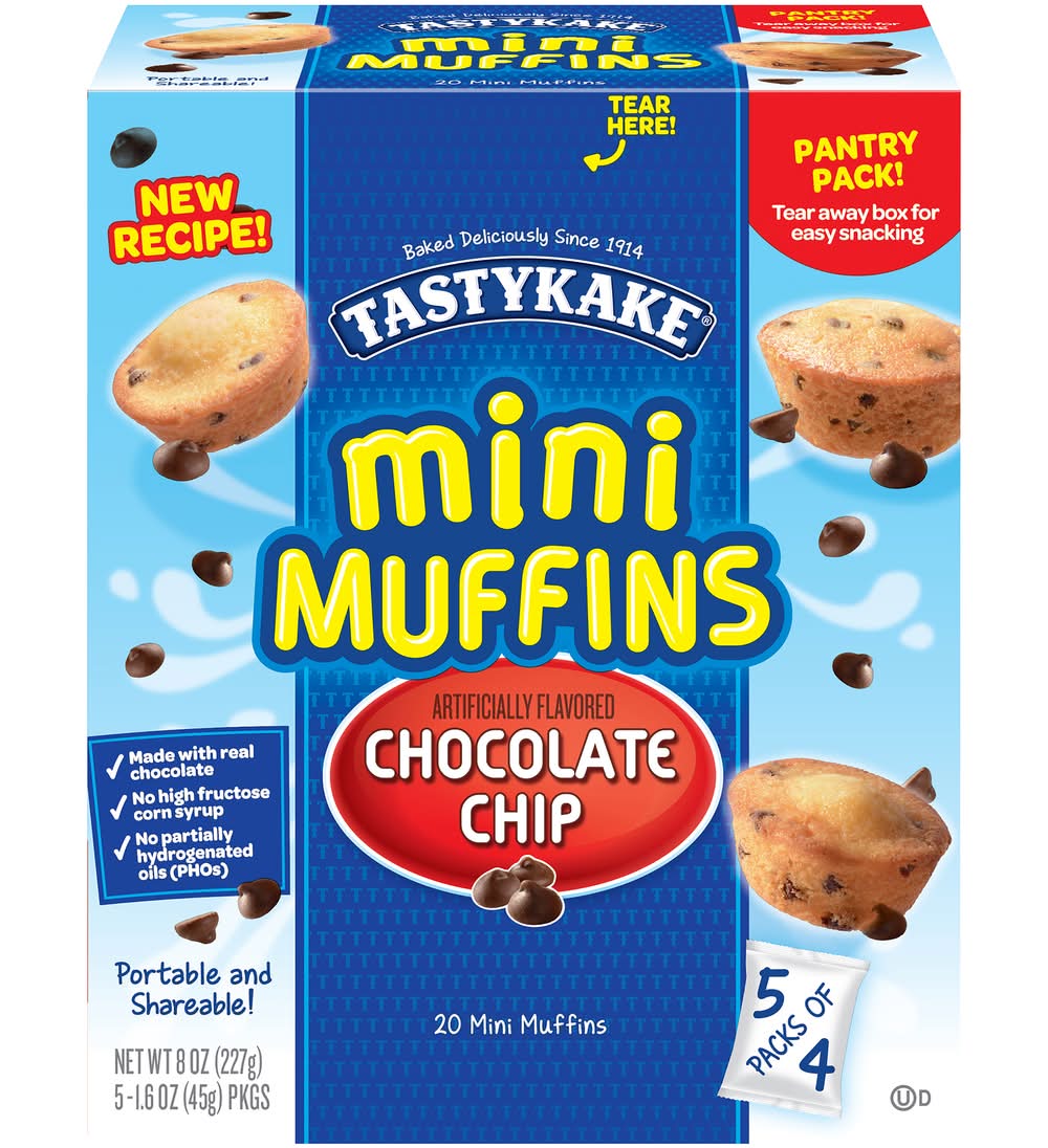 Tastykake Mini Muffins, Chocolate Chip (8 oz)