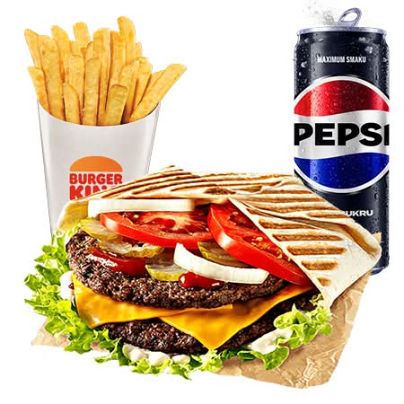 Double King Beef Pocket Zestaw