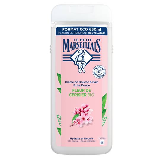 Le Petit Marseillais - Gel douche extra doux fleur de cerisier (650 ml)