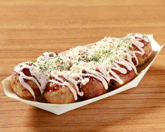 チーズ明太子8個入 Cod Roe and Cheese Takoyaki (8 Pieces)