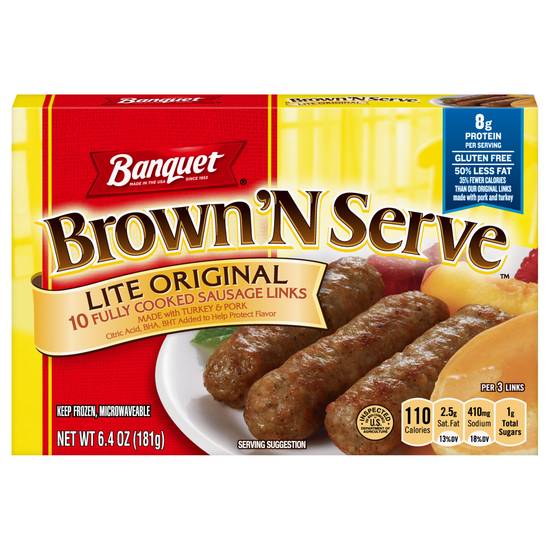 Banquet Brown 'N Serve Lite Original Sausage Links