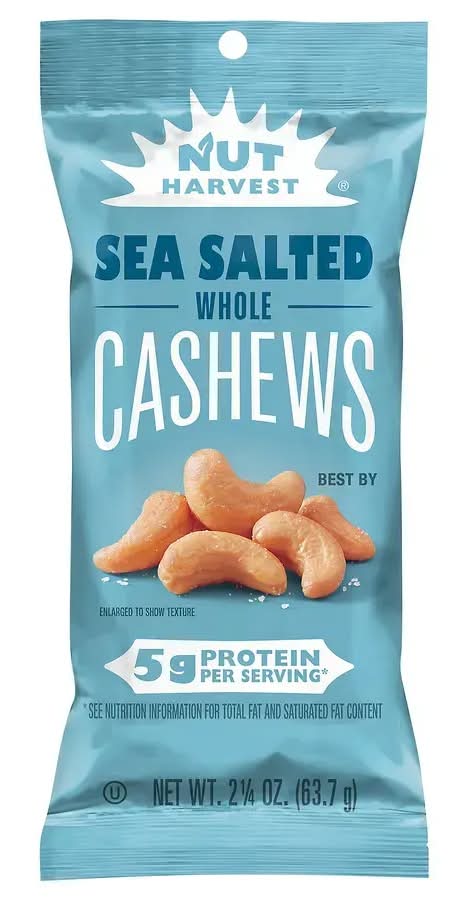 Nut Harvest Whole Cashews Sea Salted