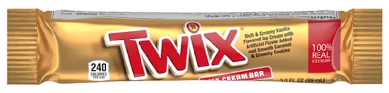 Twix Ice Cream Bar Vanilla Caramel Chocolate