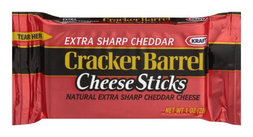 Cracker Barrel Extra Sharp Cheddar Cheese Sticks