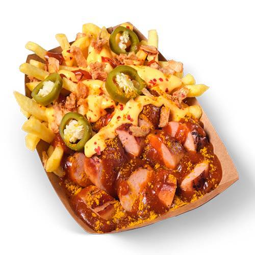 Loaded Currywurst Chili Cheese