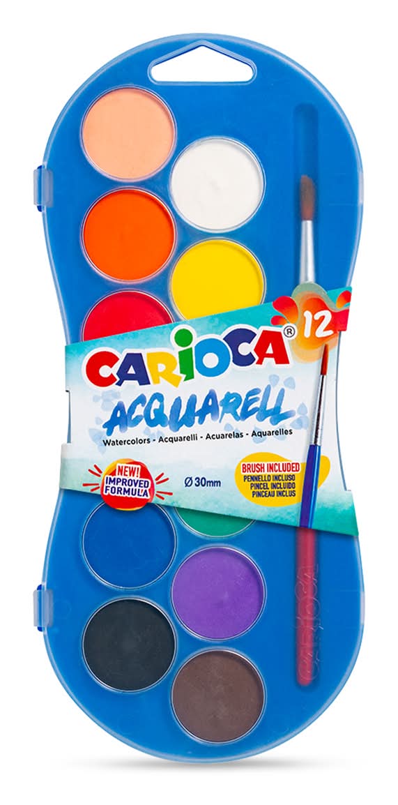 ACUARELA CARIOCA 12 COLORES PZ