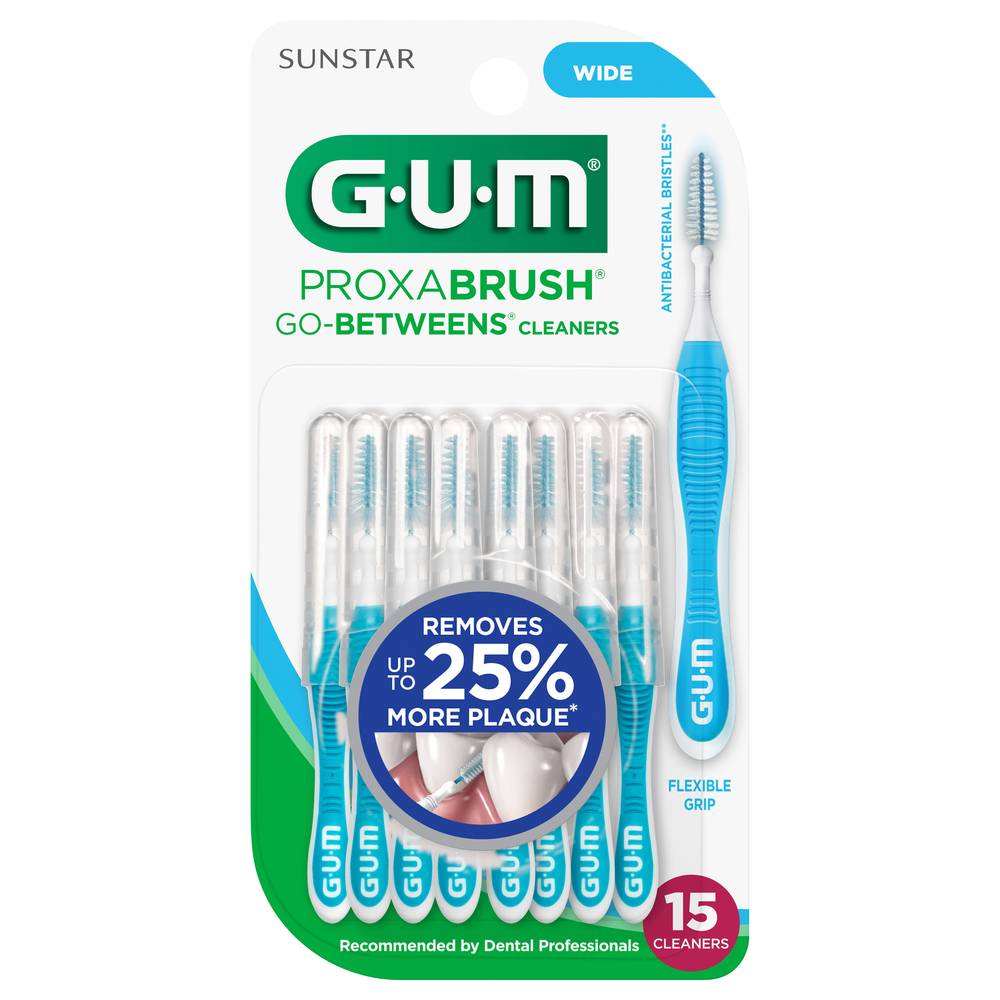 GUM Sunstar Proxabrush Go-Betweens Wide Cleaners