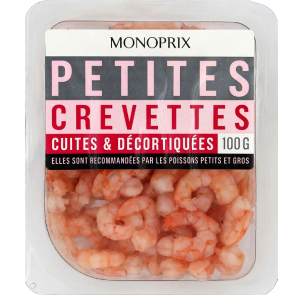 Monoprix - Petites crevettes cuites et décortiquées (100g)