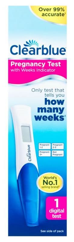Clearblue Pregnancy Test Digital with Weeks Indicator 1 Pack