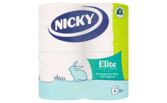 Nicky Elite 3 Ply Quilted 4 Rolls