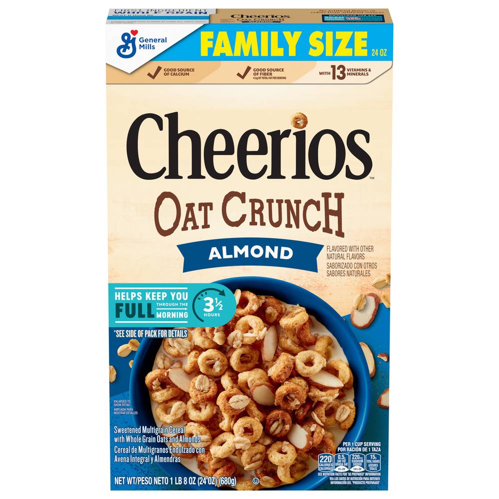 Cheerios Almond Oat Crunch Cereal (1.5 lbs)