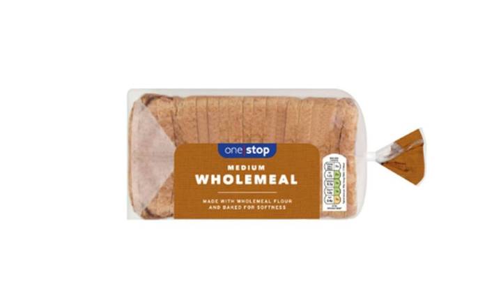 One Stop Wholemeal Medium Bread 800g (405480)