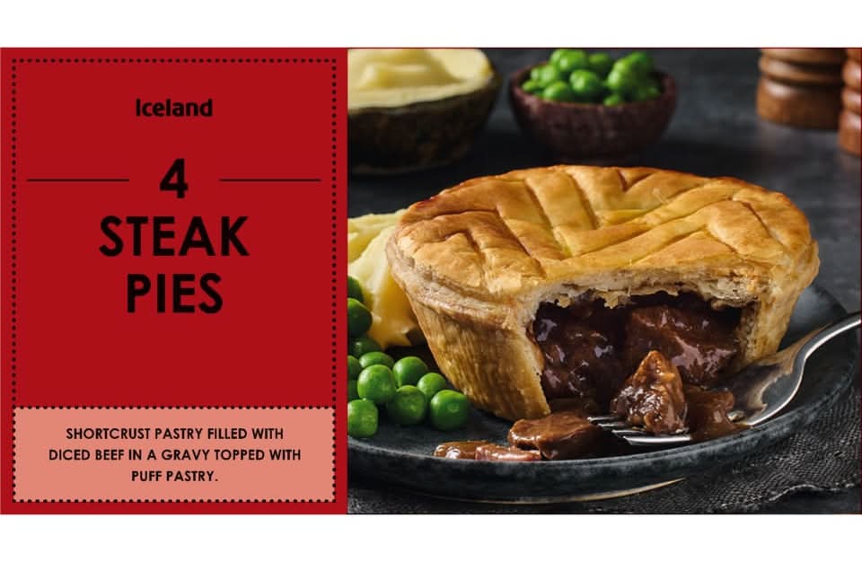 Iceland Steak Pies (4 pack)