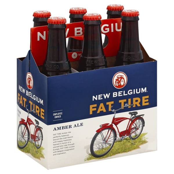 New Belgium Fat Tire Amber Ale Beer (6 ct, 12 fl oz)