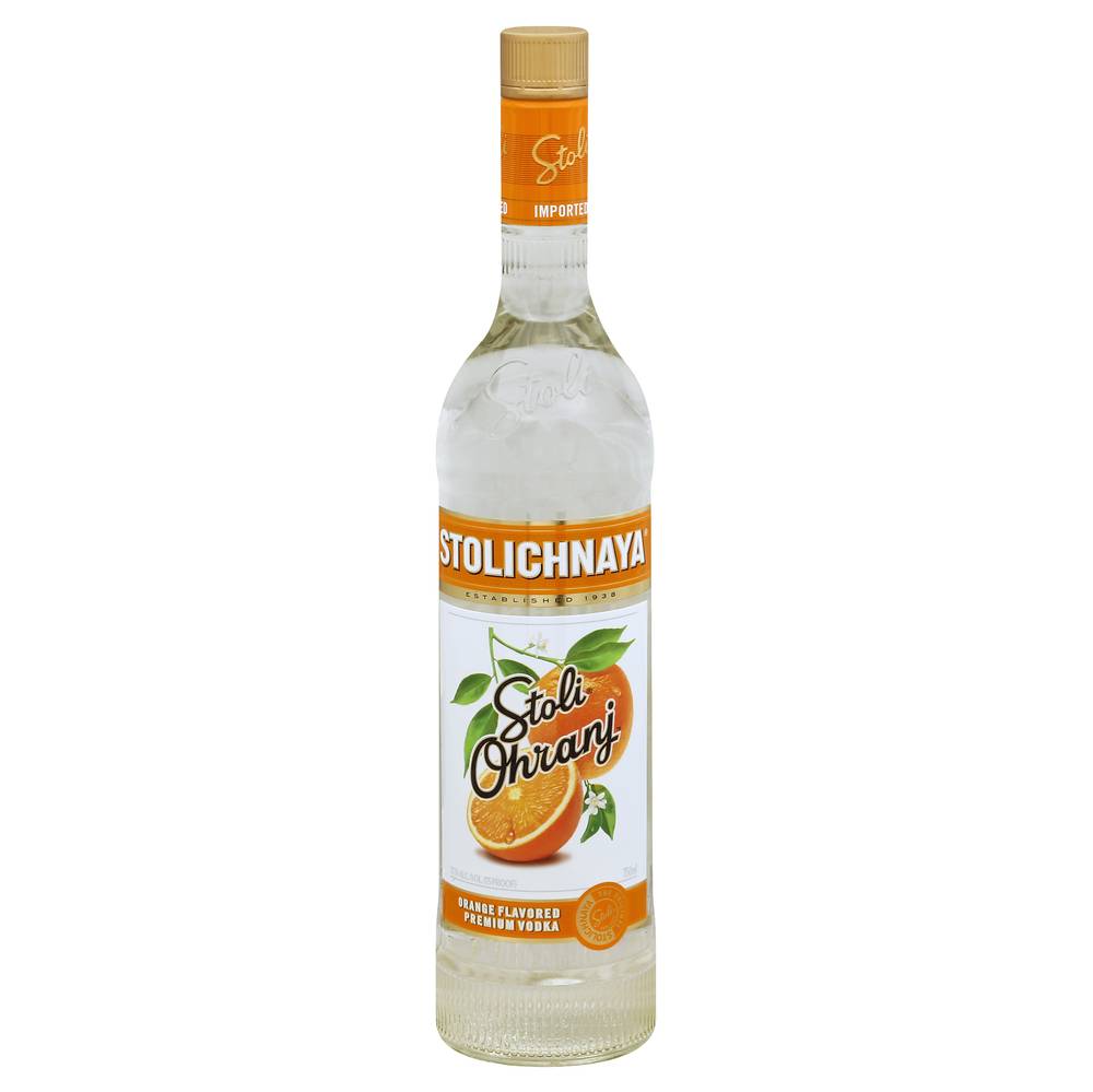 Stolichnaya Premium Vodka (750 ml) (orange)