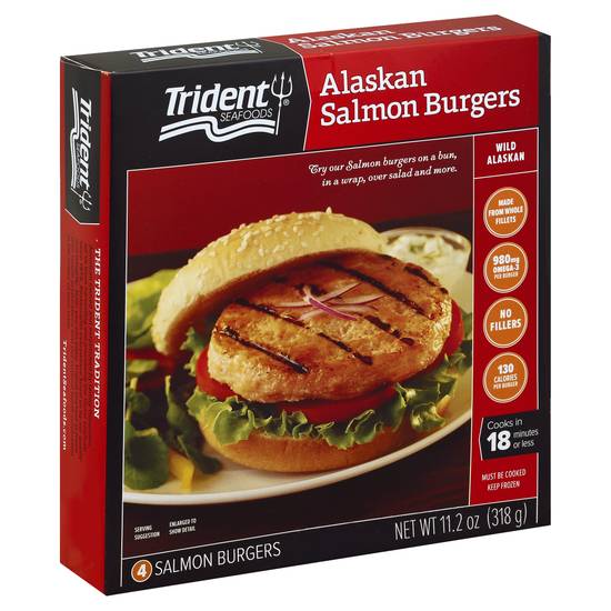 Trident Seafoods Salmon Burgers (4 ct)