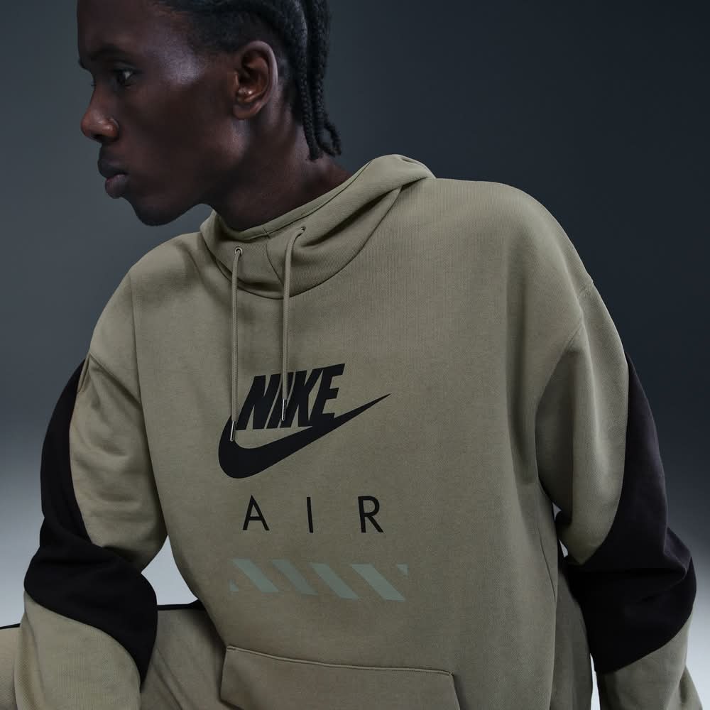 grey nike air hoodie mens