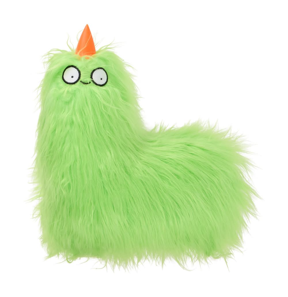 Thrills & Chills™ Halloween Plush Monster Green Dog Toy (Color: Green)
