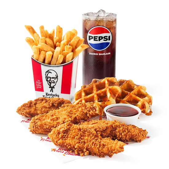 4 pc. Tenders & Waffles Combo